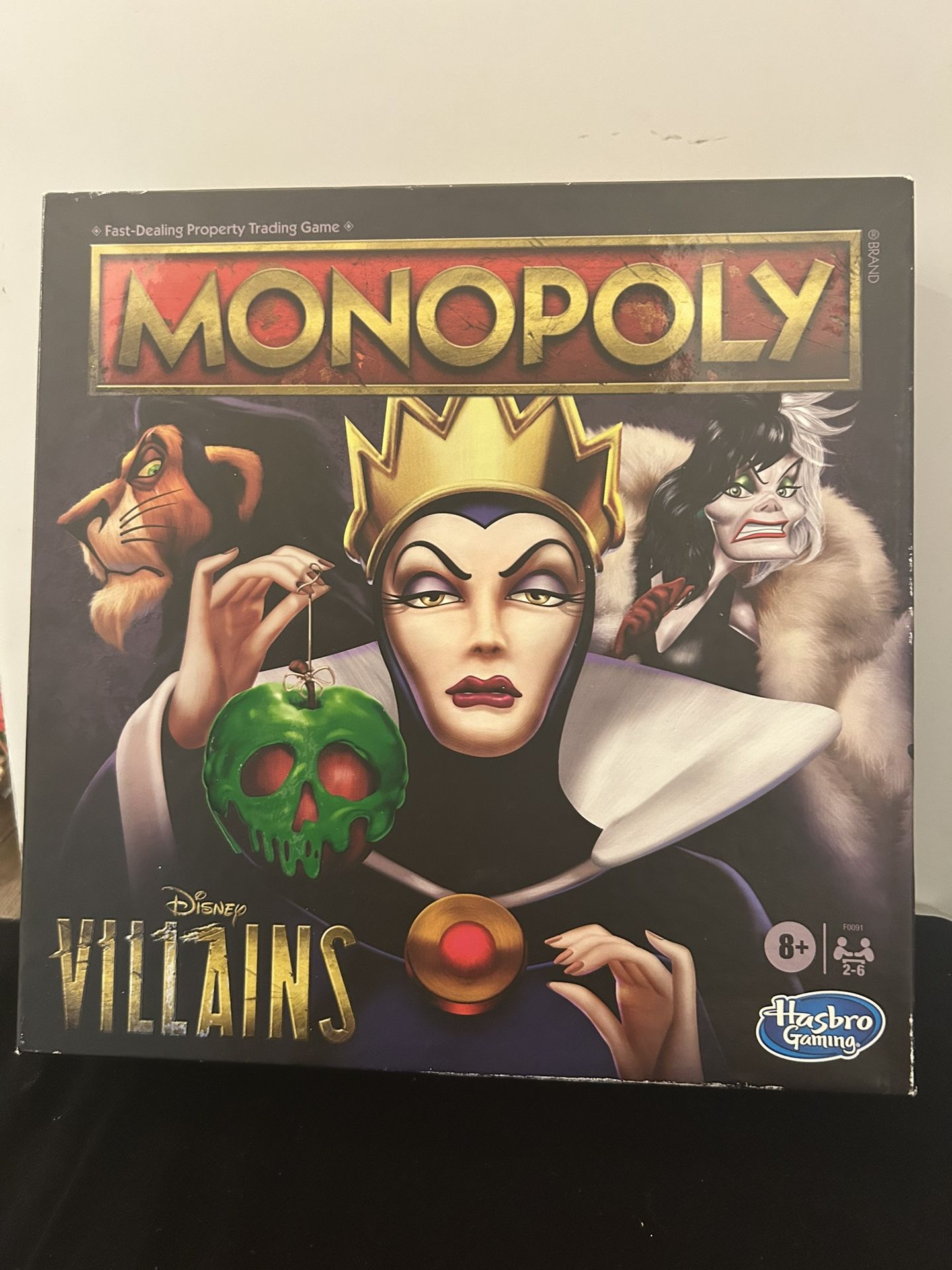 Has to Monopoly Game Villains Edition