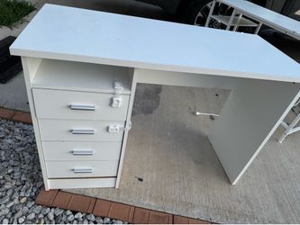 Office L desk and regular desk