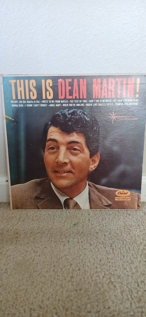 Dean Martin Vintage Vinyl Record Album LP Jazz 