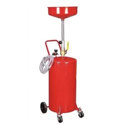 20 Gallon Capacity Heavy Duty Portable Waste Oil Drain Change Tank Air Operated Drainer with Wheel Hose