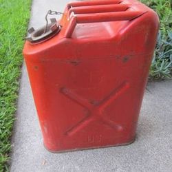 JEEP Jerry steel gas can GOOD CONDITION
