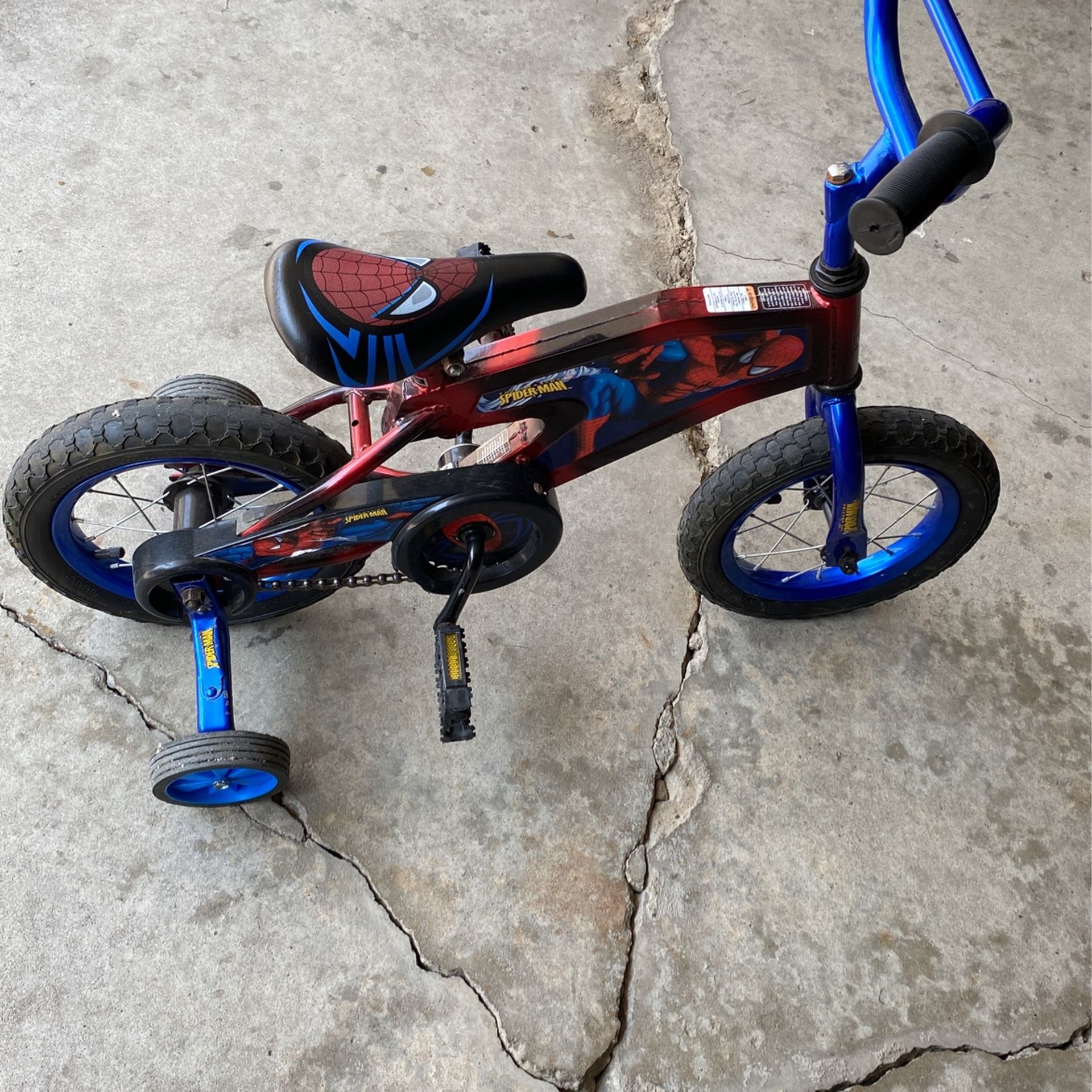12 Inch Spider Man Bike