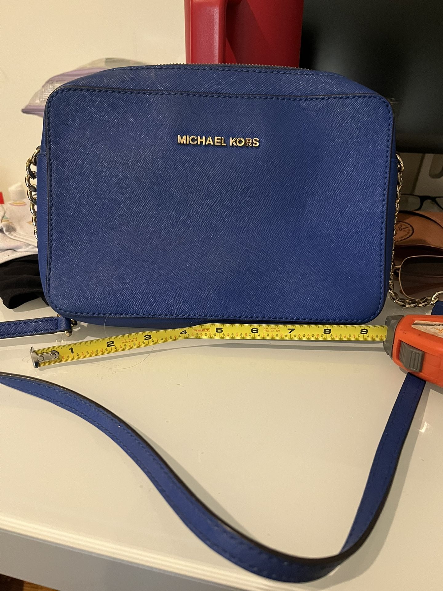 Michael Kors Blue chain Strap Purse