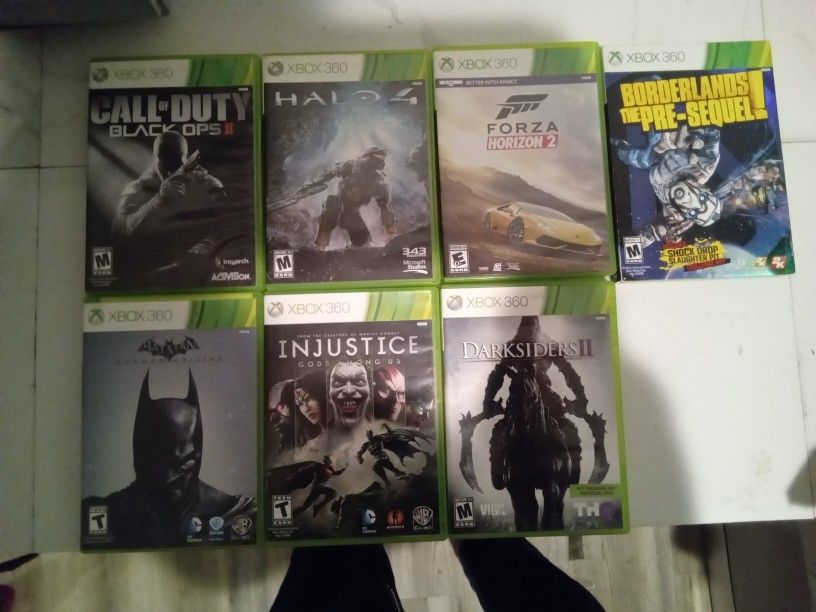 (7) SEVEN XBOX 360 GAMES in Mint Condition 