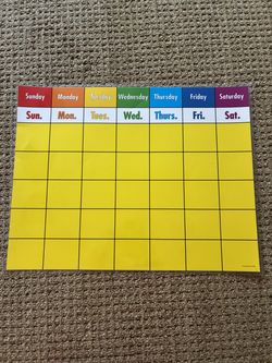 Dry Erase Calendar