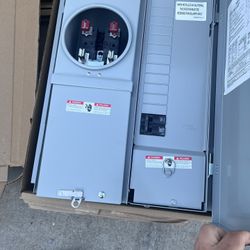 Siemens 100 Amp 12-Space 24-Circuit Overhead/Underground Surface Meter Combo Load Center