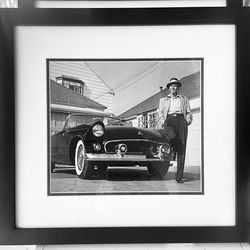 ** Frank Sinatra with his 1955 Thunderbird **