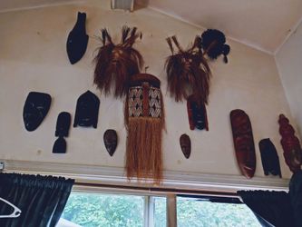 Collection of African masks