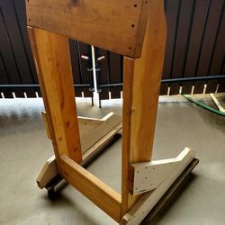 Custom Outboard Motor Rolling Testing Stand. 