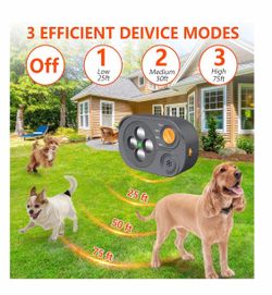 2026 New Anti Barking Device for Dogs, Bark Box Rechargeable Dog Bark Deterrent with Variable Ultra Frequency/6 Modes/IP65 Waterproof Dog Silencer Sto