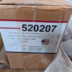 Direct Thermal 4x3 Fan Fold Label New