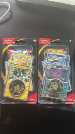 Pokemon Pitch Black Gengar and Luxray Evolution Line Pokemon Card Packs Blister