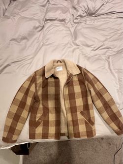 Cotton On Flannel Jacket Sherpa-Lined Plaid