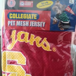 Collegiate Pet Jersey: Trojans, Size L