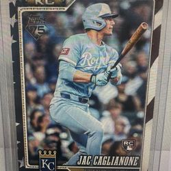 2026 Topps series 1 JAC CAGLIANONE  INDEPENDENCE DAY ROOKIE CARD