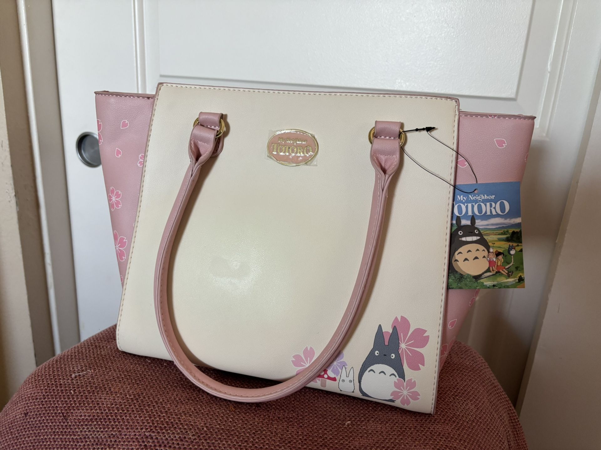 Pink Sakura Totoro Purse