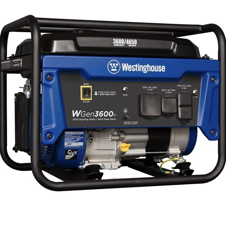 NEW IN BOX Gas Generator 3600W/4650 Peak