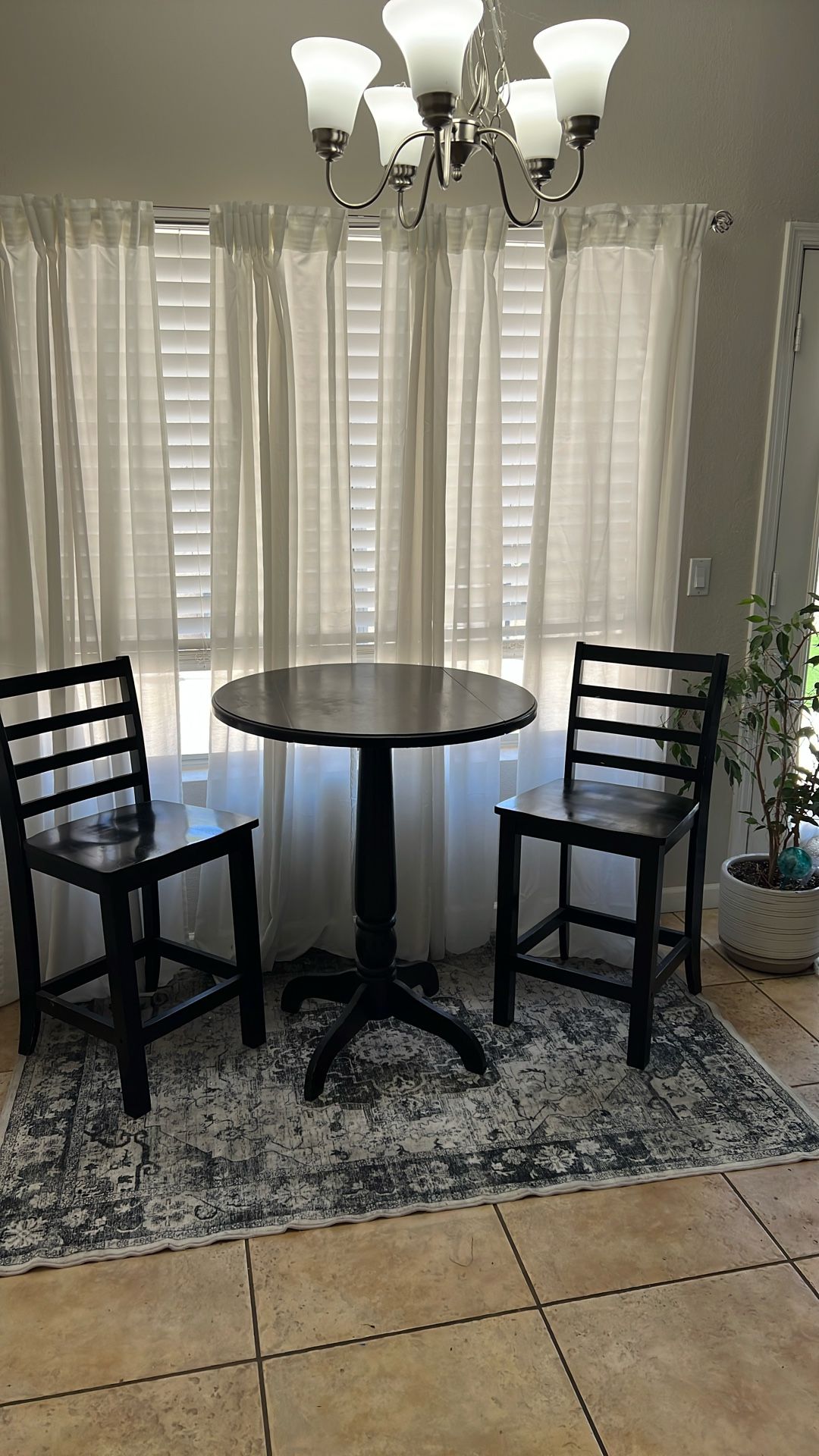 High Top Table & 2 Chairs