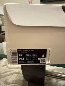 Jordan 4 purple metallic