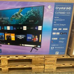 50" Screen Led Smart 4k By Samsung 7 Series Crystal. 2023 Model