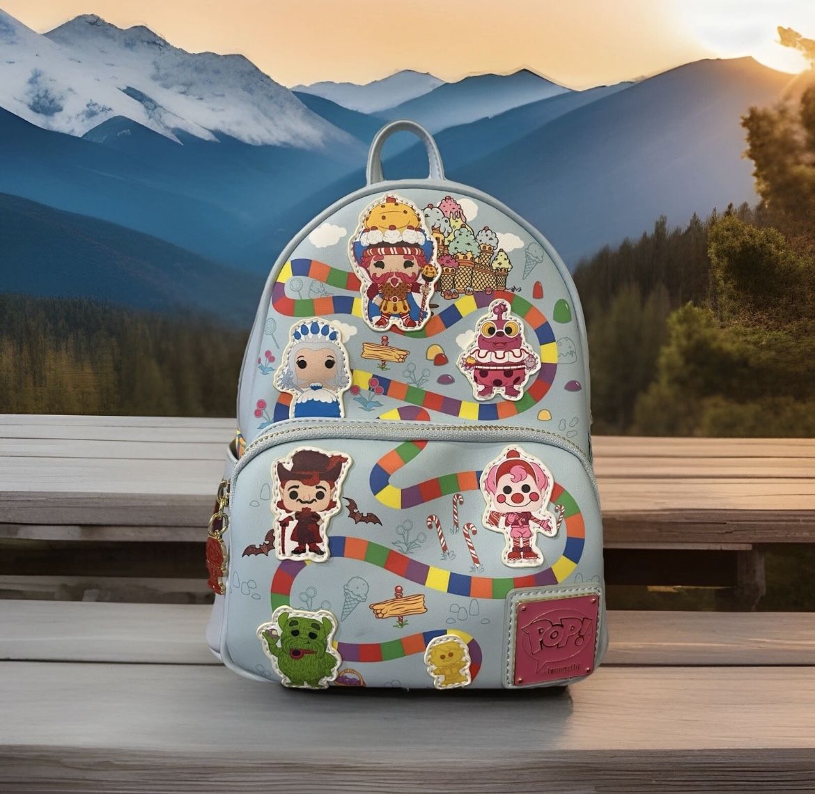 Loungefly Pop! Candyland Board Game Mini Backpack