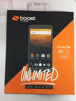New in Box ZTE Max XL - Boost mobile