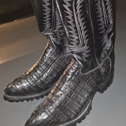 Genuine alligator boots made in Mexico designed in the US