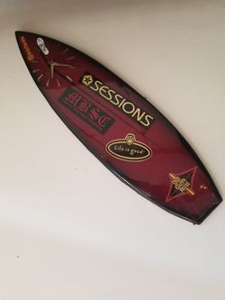 Surfboard clock