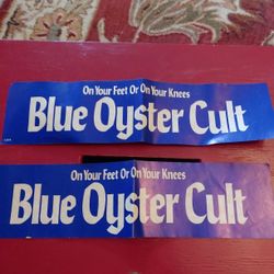 VINTAGE ORIGINAL BLUE OYSTER CULT BUMPER STICKER 12" X 3" VG+/VG++
