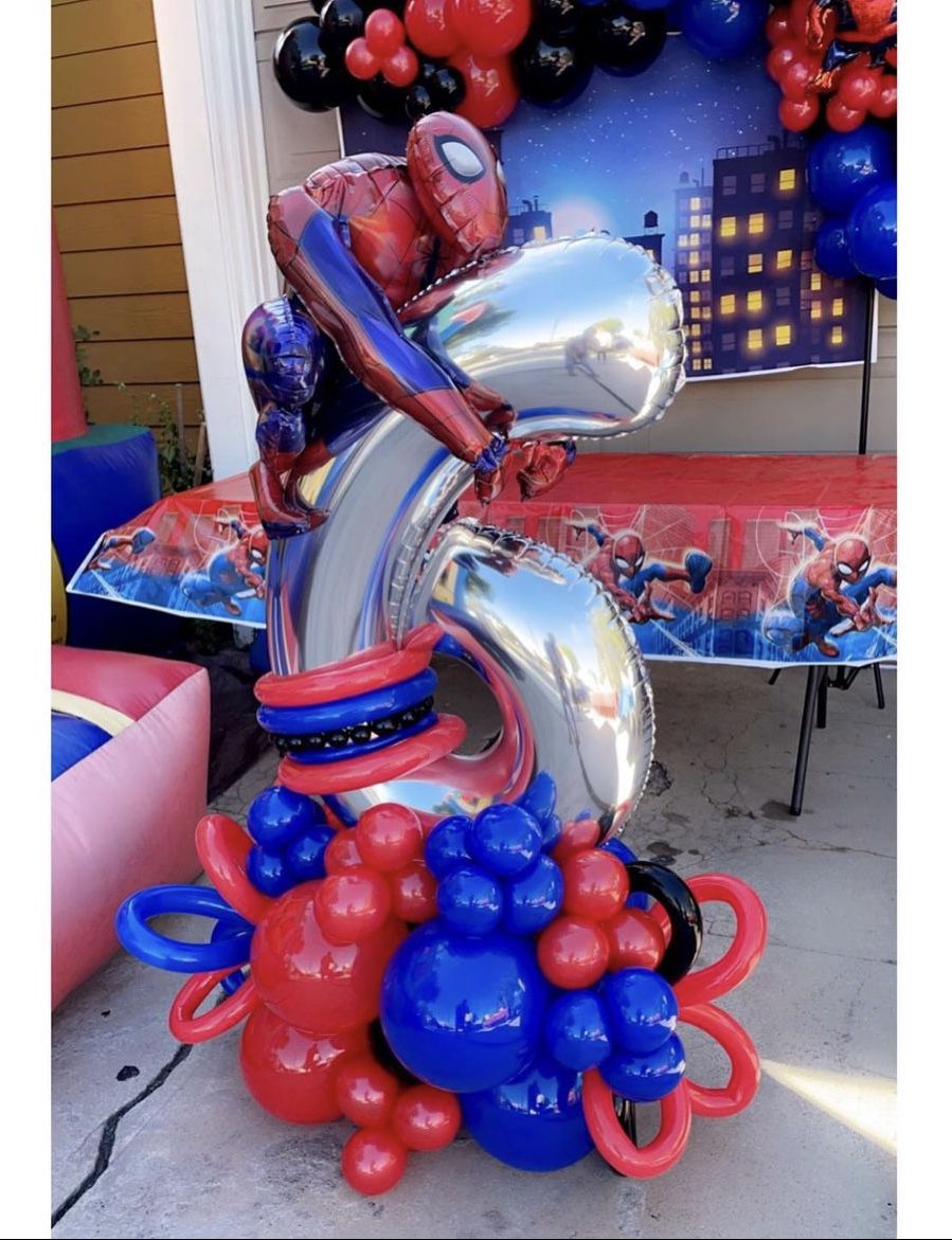 Spider Man Balloon Bouquet 