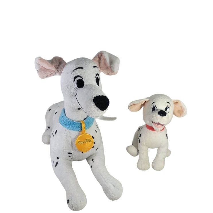 Disney Store 101 Dalmatians Perdita Plush 16” & Dalmatian Puppy