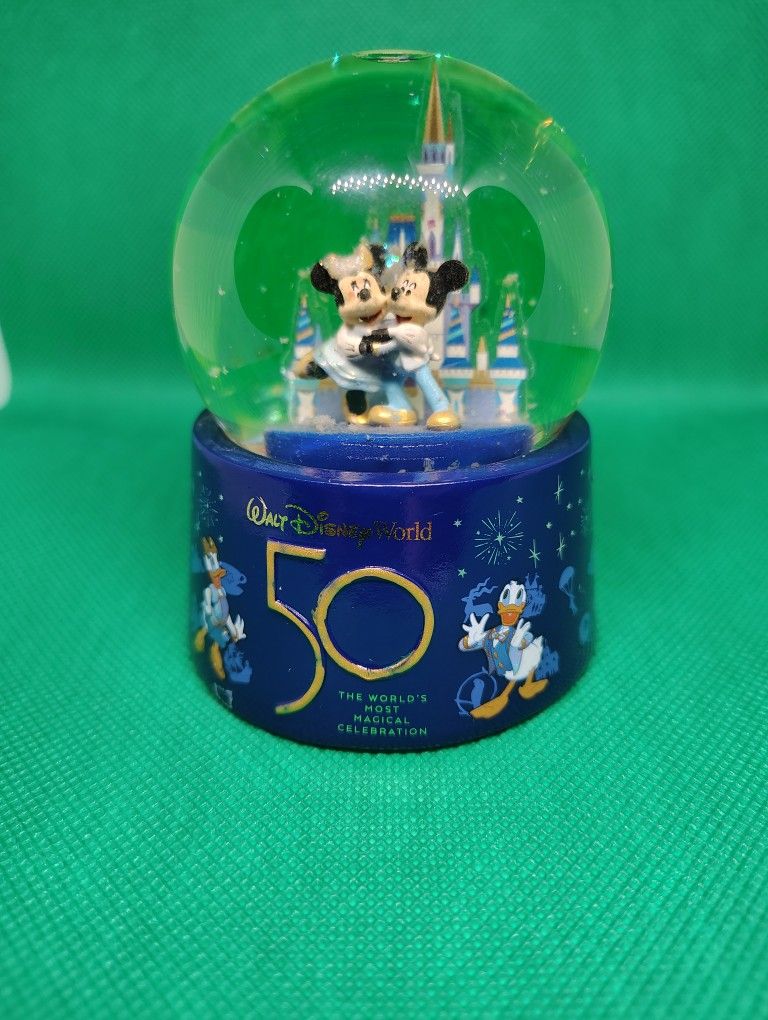 Walt Disney World 50th Anniversary Mini Snow Globe