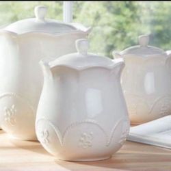 Princess House Set De 3 Canisters  PRECIO FIJO 