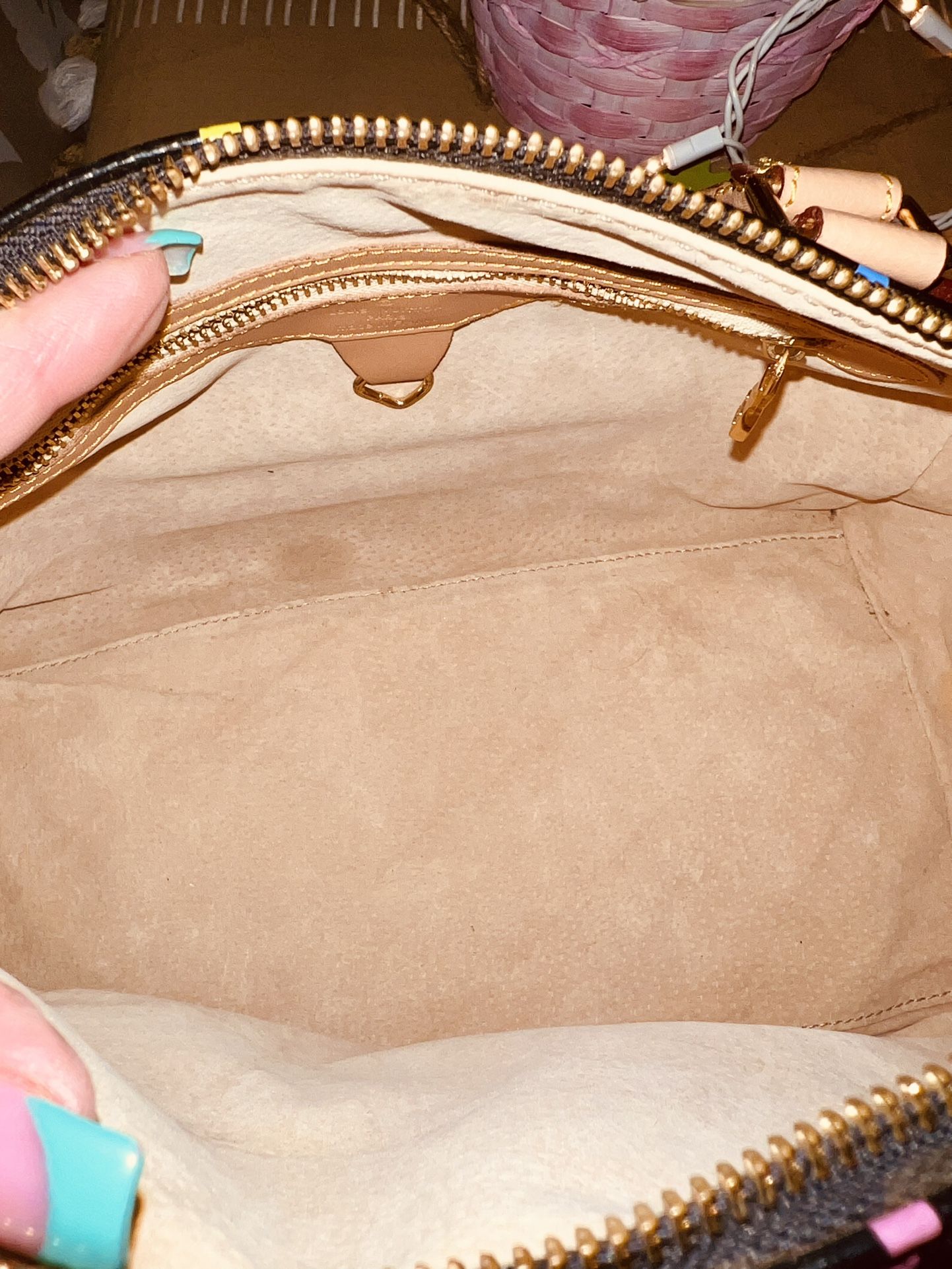 Spring Multi Colored Black Bag