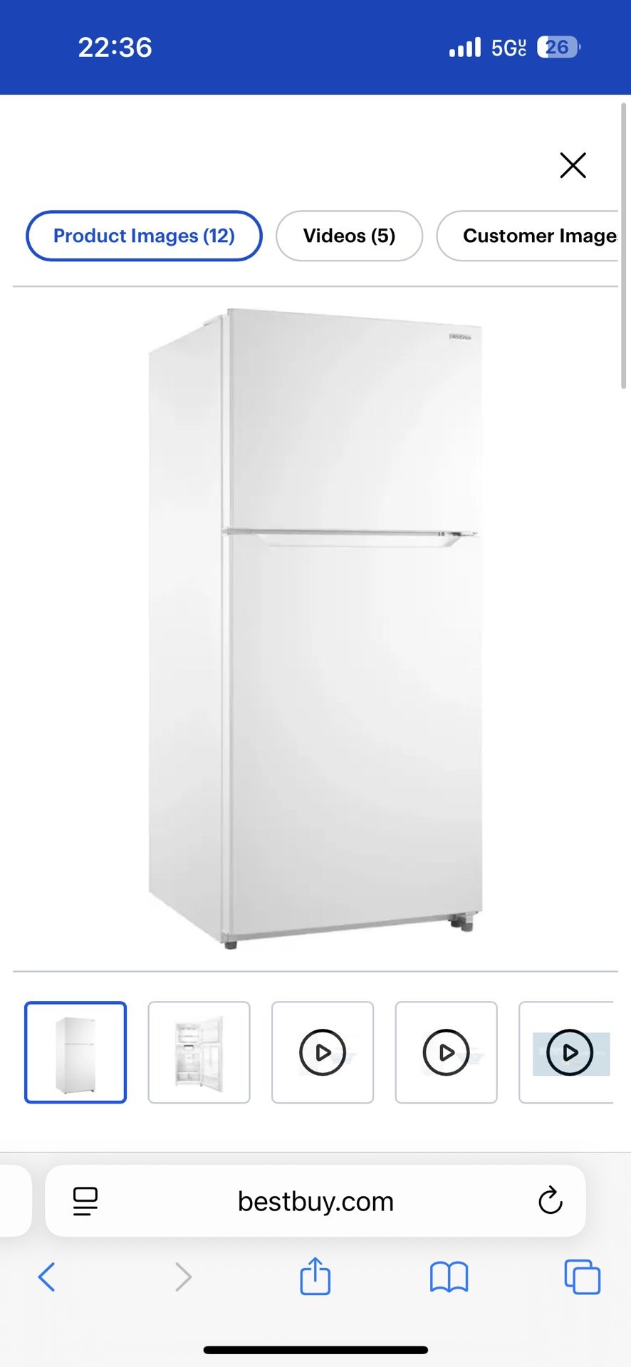 Insignia Refrigerator  