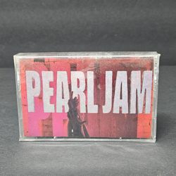 Pearl Jam Ten Sealed Cassette Tape First US Print 90s Grunge / Alternative Grail