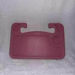 Pink car steering wheel tray