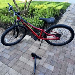 Trek Boys  24 Inch Red Bicycle 