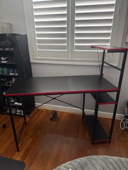 Gaming desk with RGB lights