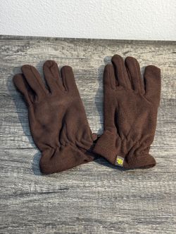 San Diego SD Logo Brown Fleece Winter Gloves Adult Unisex