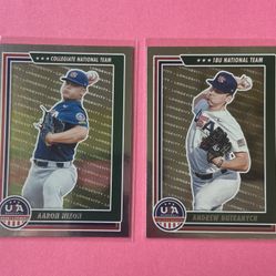 2022 USA BASEBALL CARDS (2) LONGEVITY CHROME