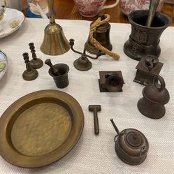 Miniature brass and bronze collection