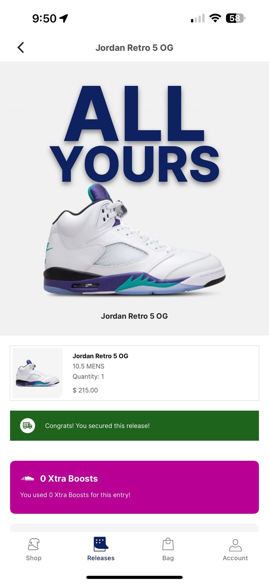 Air Jordan 5 Grape