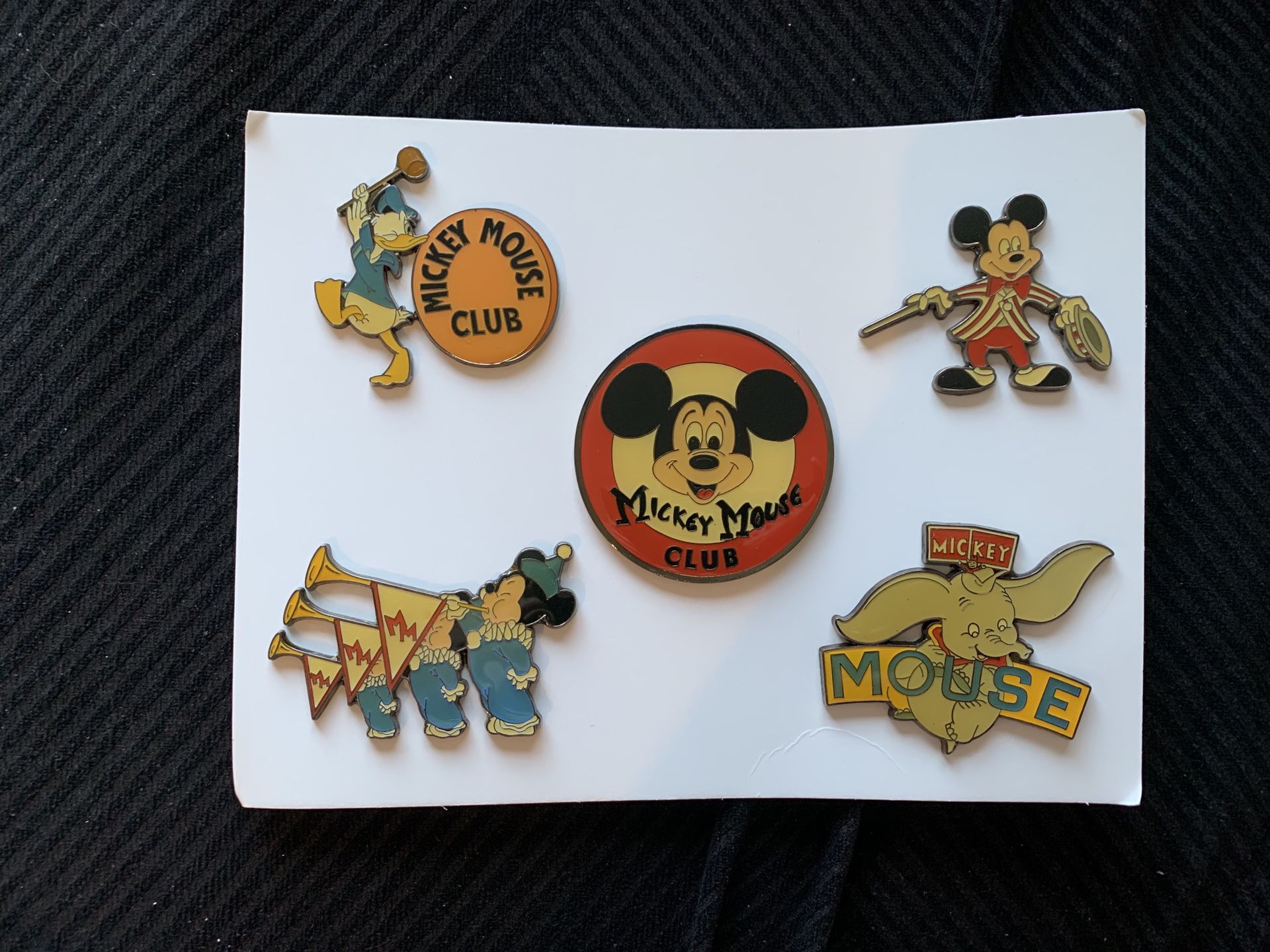 Collectible Disney mouse club Pin Set