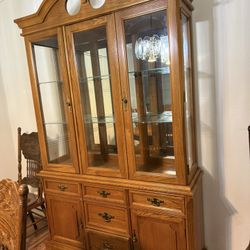 Wood Hutch And Buffet