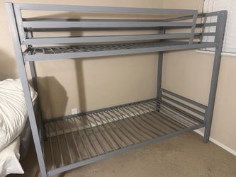 Metal bunk bed frame - twin size