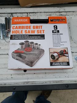 1-1/4 In. - 3-1/4 In. Carbide Grit Hole Saw Assorted Set, 9 Piece

