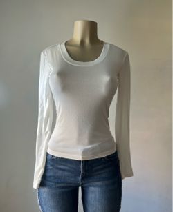 Slim Fit Long-Sleeved Top Size Small