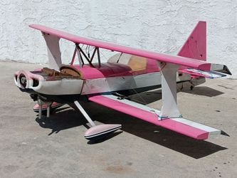 Big vintage  rc biplane  airplane 72" Wingspan w/ gas engine