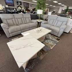 2 PC RECLINER SOFA AND LOVESEAT 